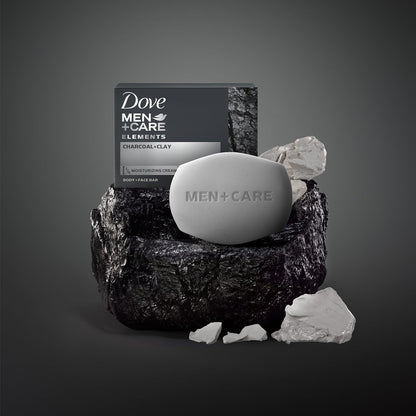 Dove Men+Care Body + Face Bar 2-Pack (12 Bars) – Exfoliating 3-in-1 Charcoal Soap with Clay for Skin Care, Hands & Shaving, 3.75 Oz Each Avelisse