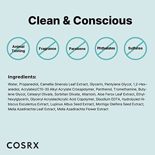 COSRX Hydrium Green Tea Aqua Soothing Gel Cream - Lightweight Daily Moisturizer, 1.69 fl.oz / 50ml Avelisse