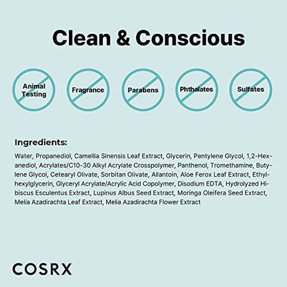 COSRX Hydrium Green Tea Aqua Soothing Gel Cream - Lightweight Daily Moisturizer, 1.69 fl.oz / 50ml Avelisse