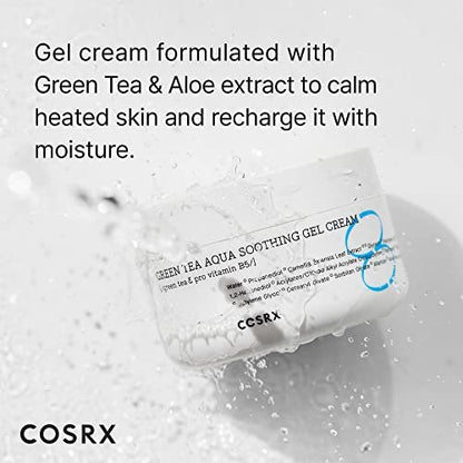 COSRX Hydrium Green Tea Aqua Soothing Gel Cream - Lightweight Daily Moisturizer, 1.69 fl.oz / 50ml Avelisse