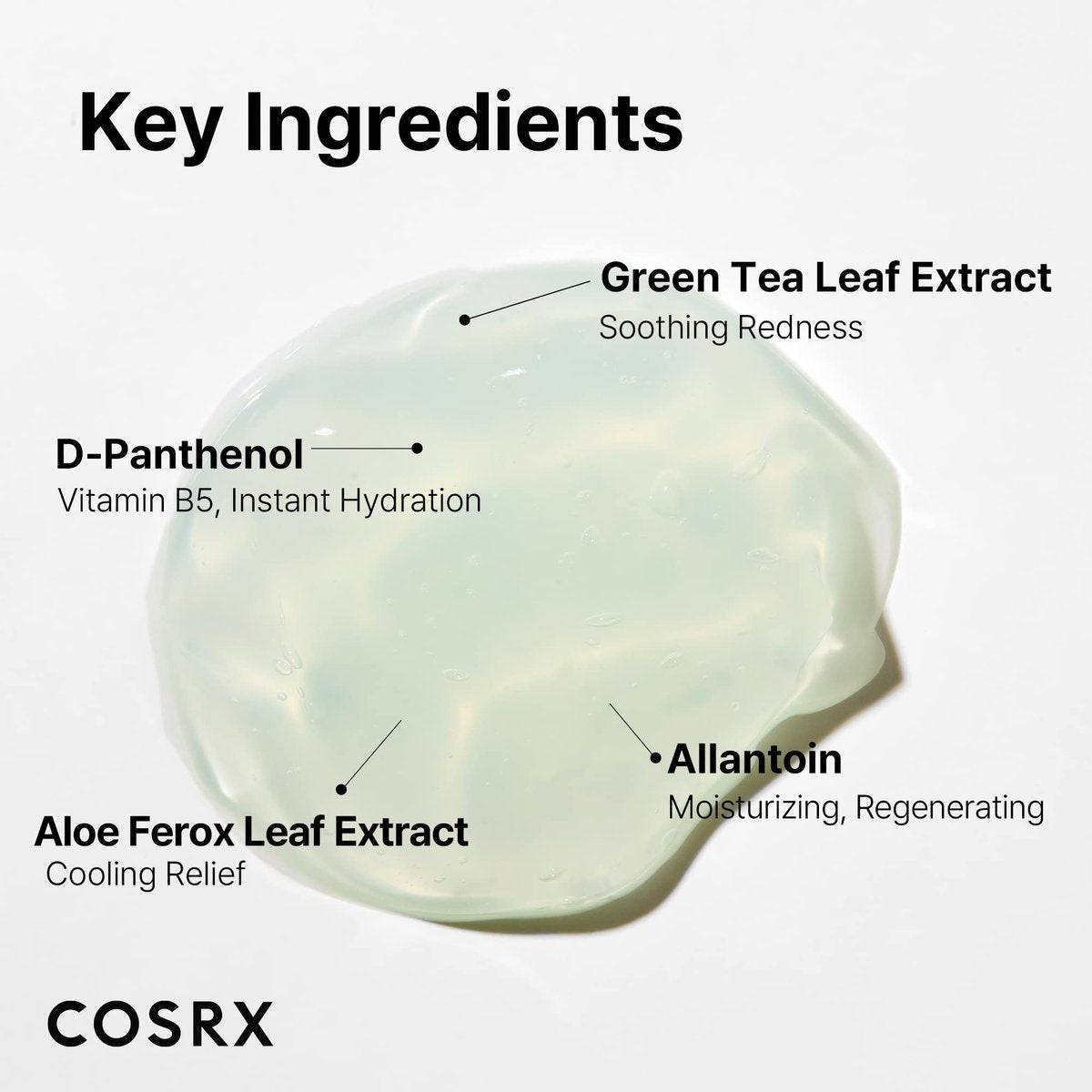 COSRX Hydrium Green Tea Aqua Soothing Gel Cream - Lightweight Daily Moisturizer, 1.69 fl.oz / 50ml Avelisse