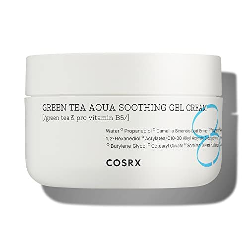COSRX Hydrium Green Tea Aqua Soothing Gel Cream - Lightweight Daily Moisturizer, 1.69 fl.oz / 50ml Avelisse
