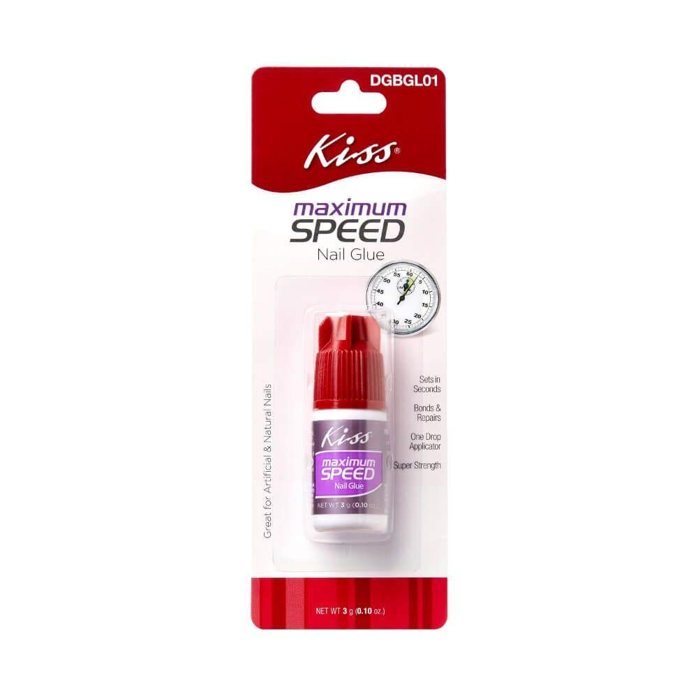 KISS Maximum Speed Nail Glue - Clear Cyanoacrylate Formula for Natural & Artificial Nails - görsel 2