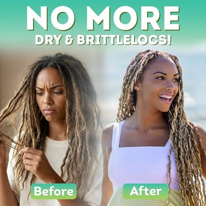Locsanity Grapefruit Coconut Lime Daily Hydrating Mist for Locs, Dreads & Braids - Rosewater Scalp Moisturizer - 8 fl oz Avelisse
