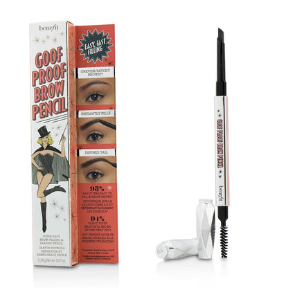 Benefit Goof Proof Brow Pencil - Warm Medium Brown #3.75 - Easy Fill, Blend & Define Eyebrow Makeup Avelisse
