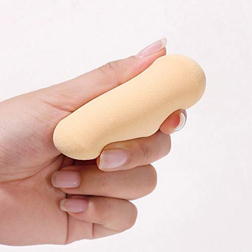 Oval Puff 2-Pack Makeup Sponges - Skin Tone & Pink Foundation Blender for Flawless Application - görsel 4