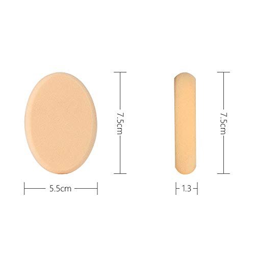 Oval Puff 2-Pack Makeup Sponges - Skin Tone & Pink Foundation Blender for Flawless Application - görsel 14