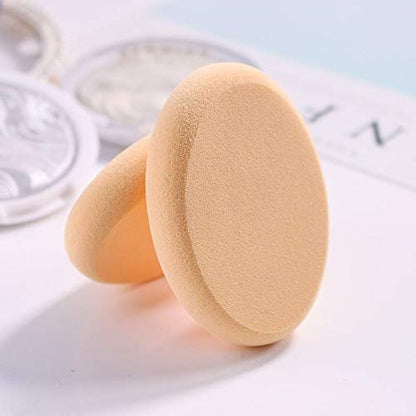 Oval Puff 2-Pack Makeup Sponges - Skin Tone & Pink Foundation Blender for Flawless Application