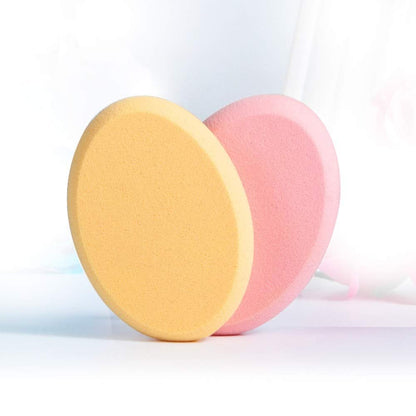 Oval Puff 2-Pack Makeup Sponges - Skin Tone & Pink Foundation Blender for Flawless Application