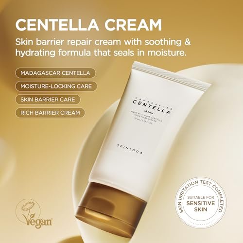 SKIN1004 Madagascar Centella Cream – Korean Face Moisturizer with Centella Asiatica, Panthenol & Shea Butter for Soothing Daily Skincare, 2.53 fl oz (75ml) - görsel 3