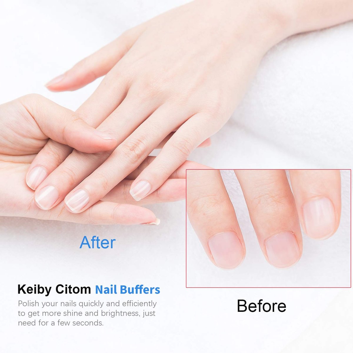 Professional Nail Buffer Block 4 Sided - Nail File and Buffer for Shaping, Smoothing & Polishing Natural Nails - 2 Pack - görsel 5