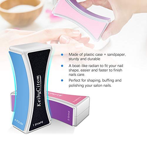 Professional Nail Buffer Block 4 Sided - Nail File and Buffer for Shaping, Smoothing & Polishing Natural Nails - 2 Pack - görsel 4