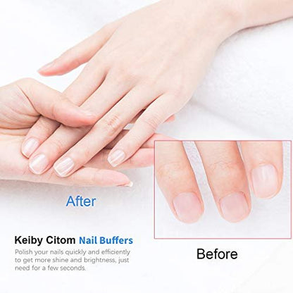 Professional Nail Buffer Block 4 Sided - Nail File and Buffer for Shaping, Smoothing & Polishing Natural Nails - 2 Pack
