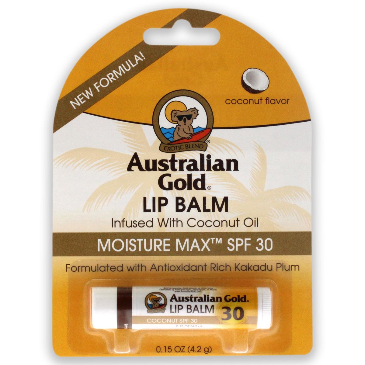 Australian Gold SPF 30 Lip Balm - 0.15 oz Moisturizing Sunscreen for Lips Avelisse