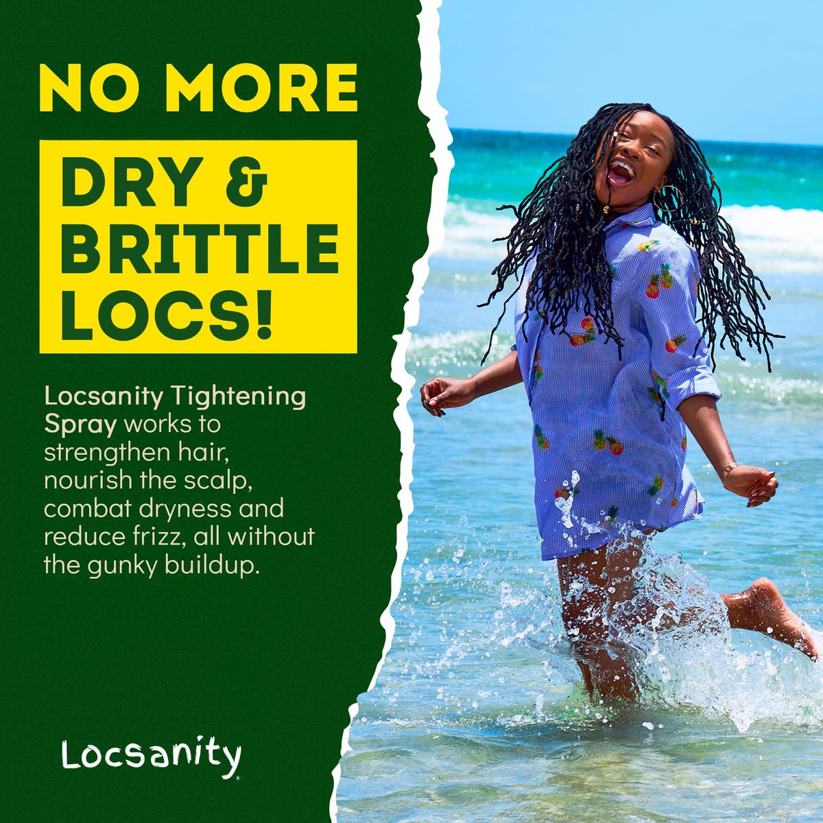 Locsanity Rosewater Peppermint Loc Spray - 8oz: Moisturizing & Tightening Hydration Spray with Black Hawaiian Sea Salt, Plant-Based | Loc Care for All Dreadlocks & Loose Hair Types Avelisse