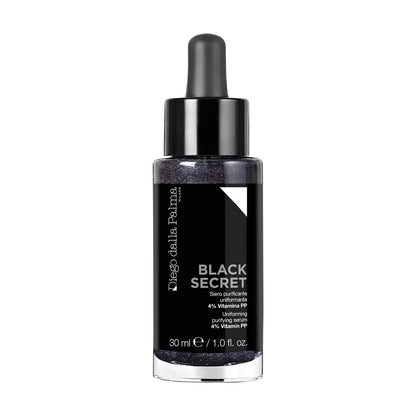 Diego dalla Palma Black Secret Uniform Purifying Skin Serum - Anti-Aging Treatment for Fine Lines and Wrinkles, Refines Skin Texture, 1 oz
