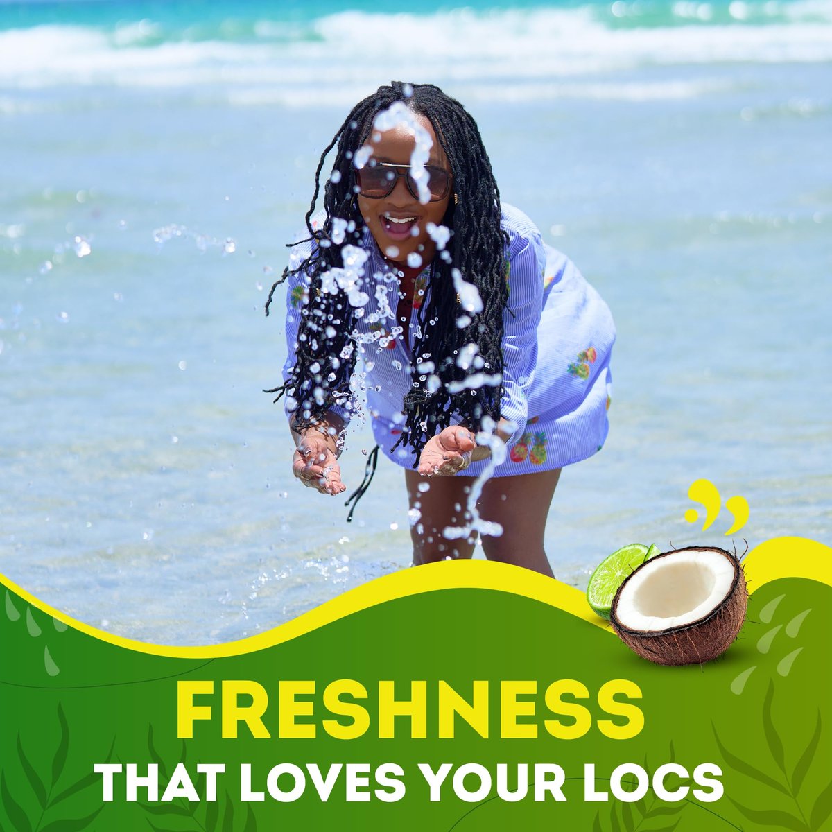 Locsanity Grapefruit Coconut & Lime 2-in-1 Loc Shampoo & Conditioner - 16oz - Hydrating, Strengthening for Dreads, Sisterlocks, Locks & Dreadlocks - Optimal for Mature Locs Avelisse