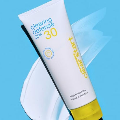 Dermalogica Clear Start Clearing Defense SPF30 Sunscreen Moisturizer for Acne Prone Skin - Lightweight Mattifying Face Moisturizer with Vitamin C, 2 Fl Oz Avelisse