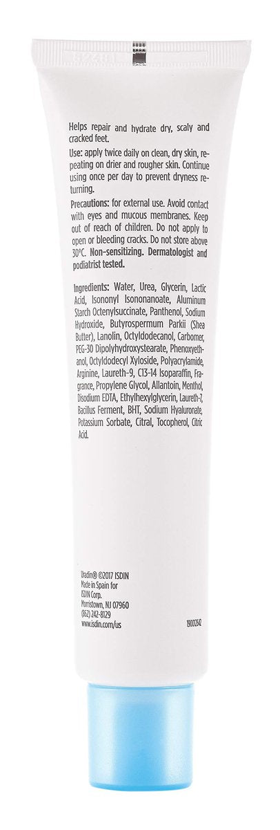 ISDIN Uradin Podos Gel Oil Foot Cream - 10% Urea for Dry, Cracked Feet - Fast Absorbing & Dermatologically Tested - 2.5 Fl Oz Avelisse
