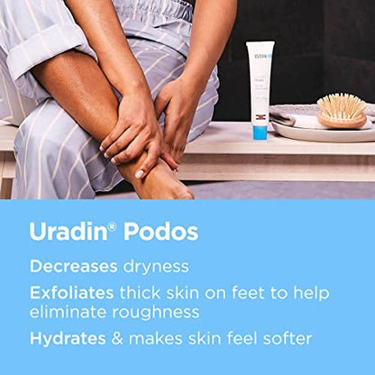 ISDIN Uradin Podos Gel Oil Foot Cream - 10% Urea for Dry, Cracked Feet - Fast Absorbing & Dermatologically Tested - 2.5 Fl Oz Avelisse