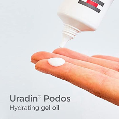 ISDIN Uradin Podos Gel Oil Foot Cream - 10% Urea for Dry, Cracked Feet - Fast Absorbing & Dermatologically Tested - 2.5 Fl Oz Avelisse