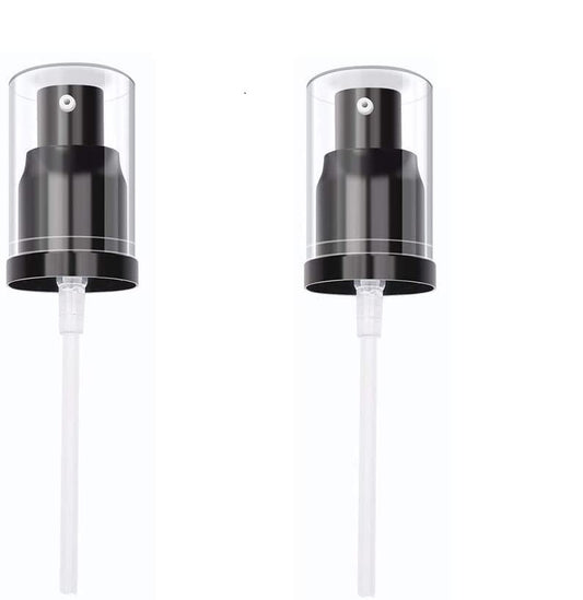 2-Pack Replacement Press Cover Air Pump for Maybelline Fit Me Matte + Poreless Liquid Foundation - Black
