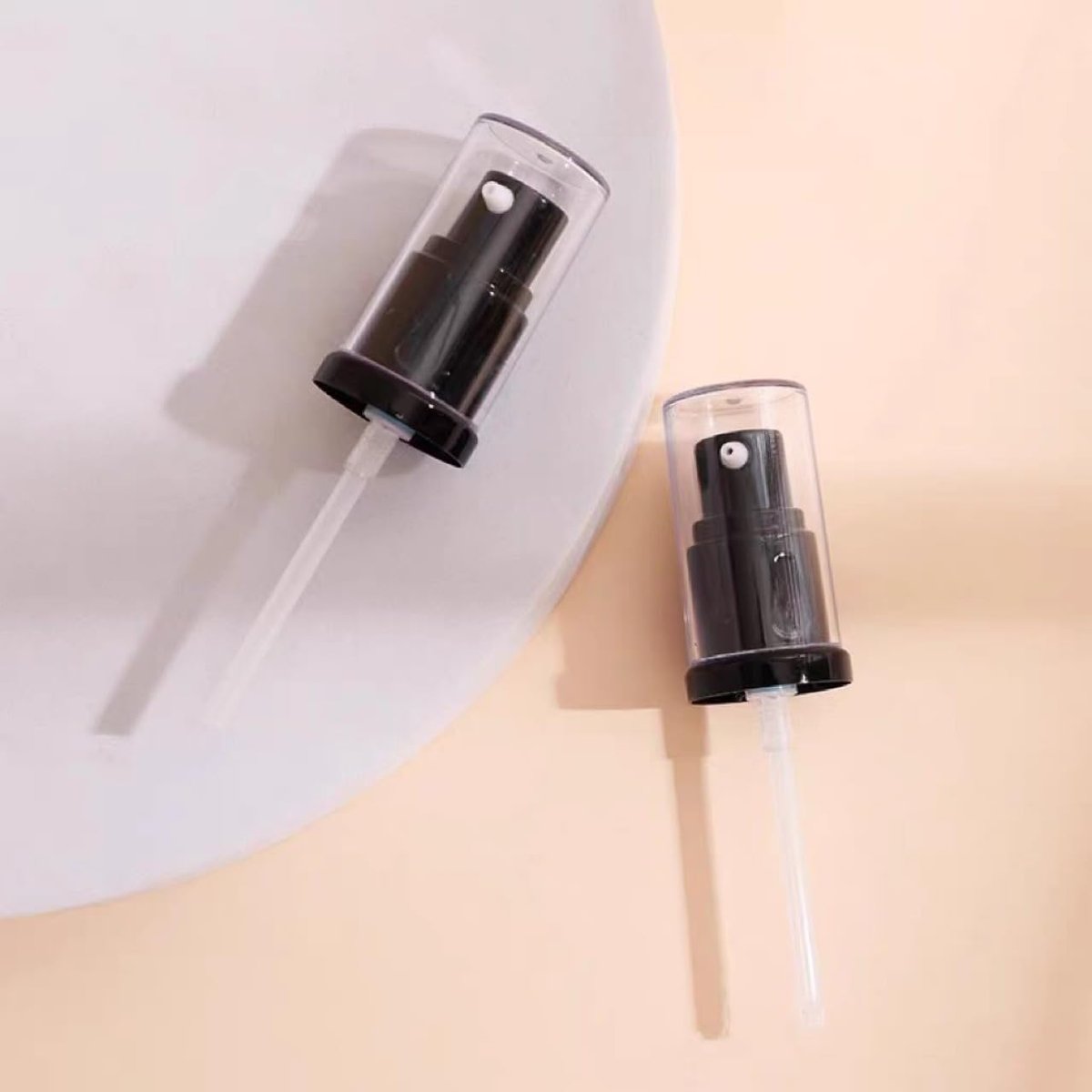2-Pack Replacement Press Cover Air Pump for Maybelline Fit Me Matte + Poreless Liquid Foundation - Black - görsel 3