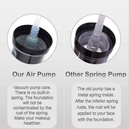 2-Pack Replacement Press Cover Air Pump for Maybelline Fit Me Matte + Poreless Liquid Foundation - Black