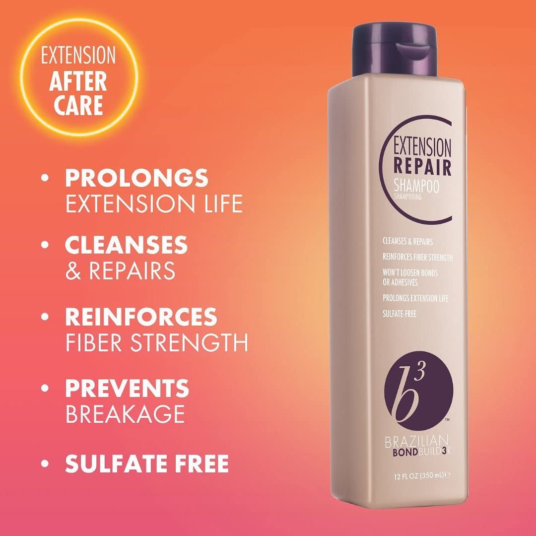 B3 Brazilian Bondbuilder Extension Shampoo, Conditioner & Refresh Trio Pack – 28.75 fl oz (3 Count) for Healthy, Strengthened Hair Avelisse