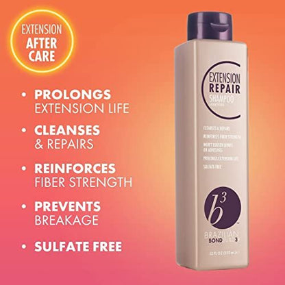 B3 Brazilian Bondbuilder Extension Shampoo, Conditioner & Refresh Trio Pack – 28.75 fl oz (3 Count) for Healthy, Strengthened Hair Avelisse
