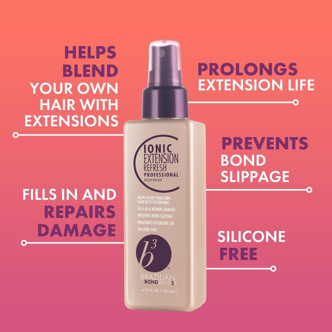 B3 Brazilian Bondbuilder Extension Shampoo, Conditioner & Refresh Trio Pack – 28.75 fl oz (3 Count) for Healthy, Strengthened Hair Avelisse
