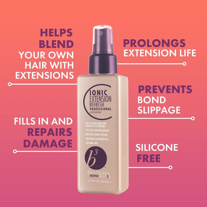 B3 Brazilian Bondbuilder Extension Shampoo, Conditioner & Refresh Trio Pack – 28.75 fl oz (3 Count) for Healthy, Strengthened Hair Avelisse