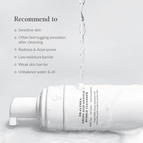 Dr.Althea Amino Acid Gentle Bubble Cleanser - Vegan Foam Face Wash for Sensitive Skin, 4.73 fl oz Avelisse