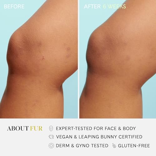 Fur Silk Scrub: Premium KP Bump Eraser - Exfoliating & Resurfacing Body Scrub for Smooth, Hydrated Skin & Ingrown Hair Prevention with Natural Oils & AHAs (6 Fl Oz) Avelisse