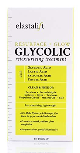 Elastalift Resurfacing Glycolic Acid Facial Peel Serum – Anti-Aging Dark Spot Corrector, Minimizes Fine Lines & Enlarged Pores, Exfoliating Chemical Peel for Even Skin Tone, 1.7 Fl Oz - görsel 8
