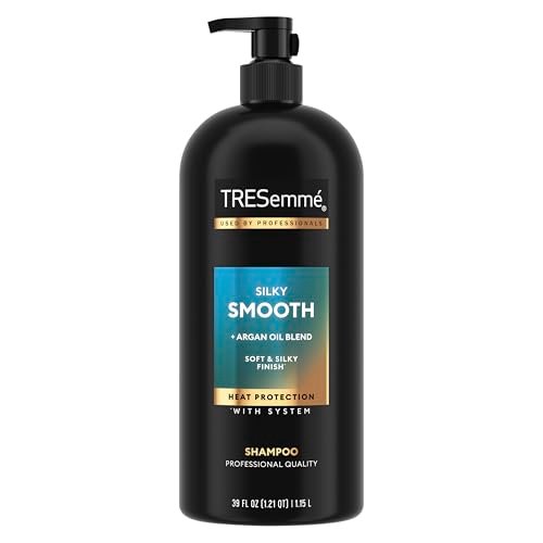 TRESemmé Smooth and Silky Shampoo with Pump, 39 oz - Frizz Control & Moisture for Silky Hair - görsel 2