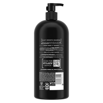 TRESemmé Smooth and Silky Shampoo with Pump, 39 oz - Frizz Control & Moisture for Silky Hair