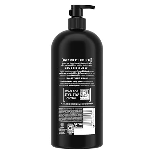 TRESemmé Smooth and Silky Shampoo with Pump, 39 oz - Frizz Control & Moisture for Silky Hair - görsel 4