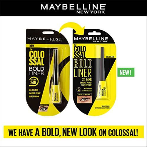 Maybelline New York Colossal Bold Eyeliner, Black, 0.1 oz - Intense Pigment & Long-Lasting Wear - görsel 10