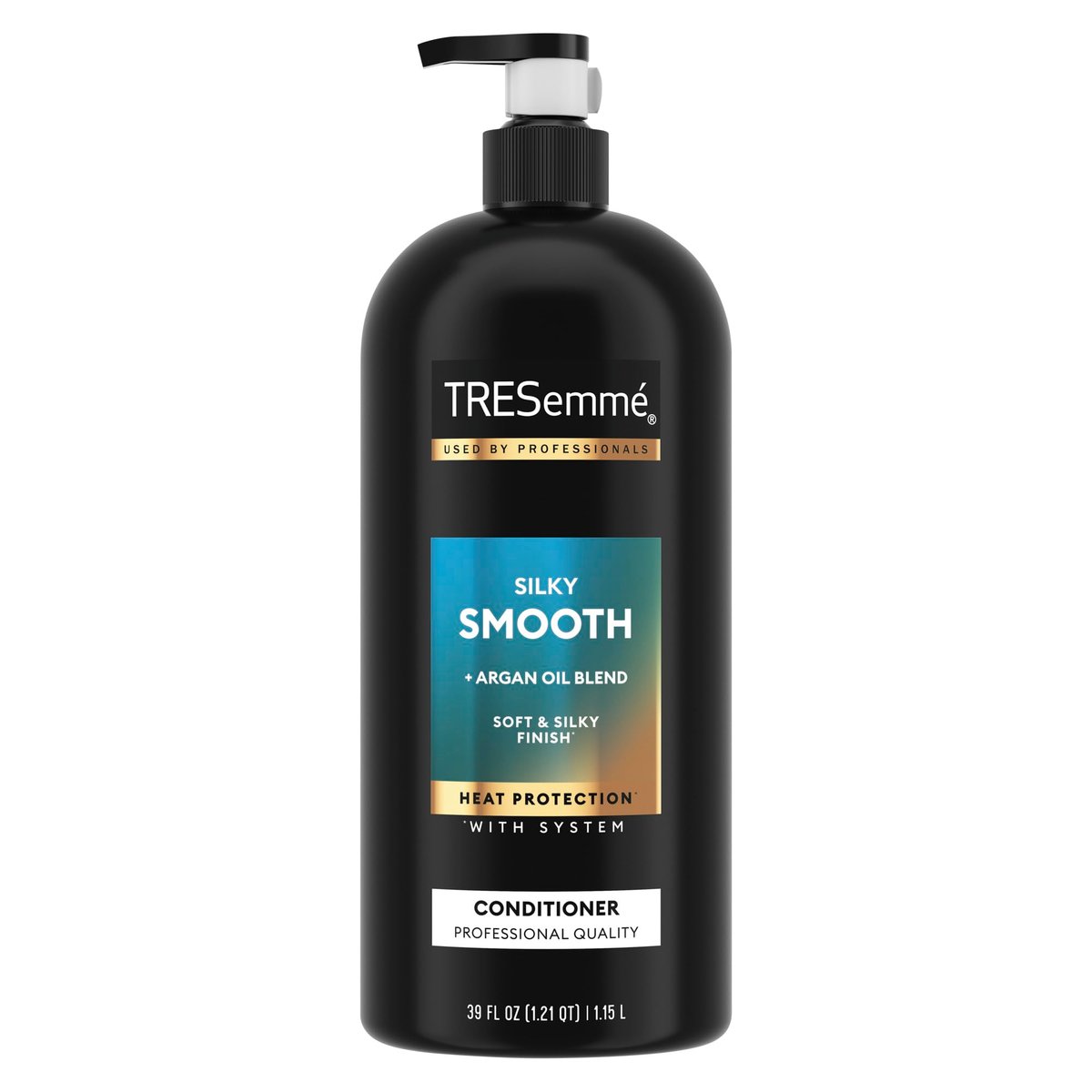 TRESemmé Smooth and Silky Conditioner with Pump, 39 oz - Frizz Control & Silky Smooth Hair - görsel 1