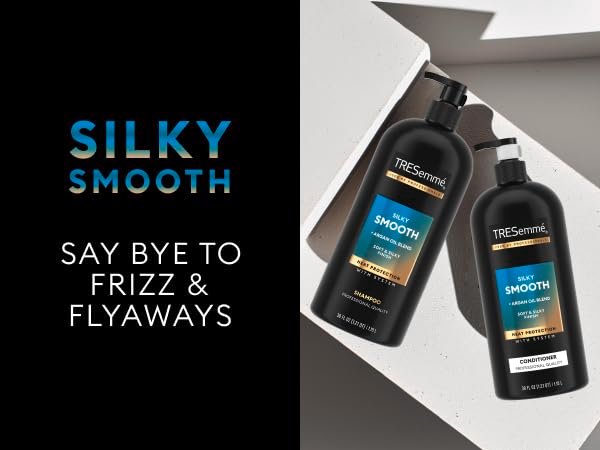 TRESemmé Smooth and Silky Conditioner with Pump, 39 oz - Frizz Control & Silky Smooth Hair - görsel 3
