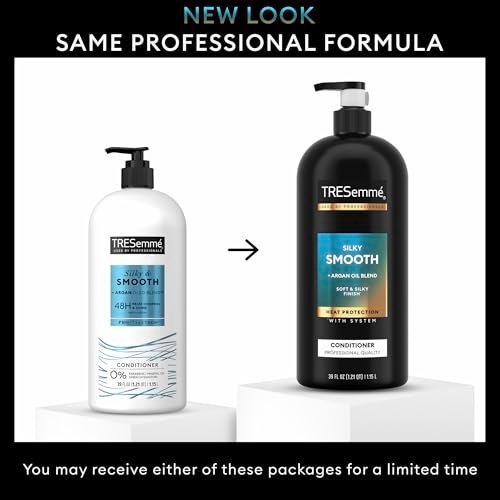TRESemmé Smooth and Silky Conditioner with Pump, 39 oz - Frizz Control & Silky Smooth Hair - görsel 5