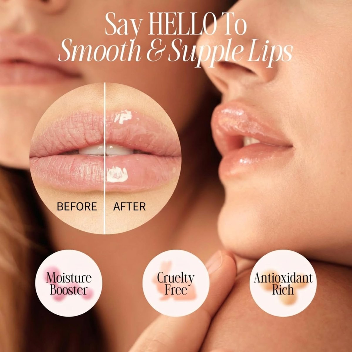 YUGLO Lip Sleeping Mask Peach - Overnight Lip Mask & Glossy Lip Plumper for Dry Lips - Hydrating Lip Moisturizer & Conditioner - görsel 9