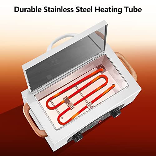 XESSCARE High Temperature Sterilizer Autoclave Machine 110V 300W – Dry Heat Nail & Dental Tool Sterilizer, 1.5L Salon Equipment for Metal Tools with Handle (White) Avelisse