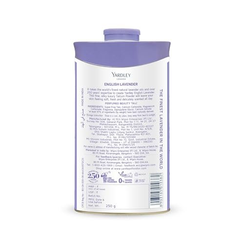 Yardley English Lavender Perfumed Talc - 250g (8.81 oz) - Classic Silky Body Powder - görsel 8