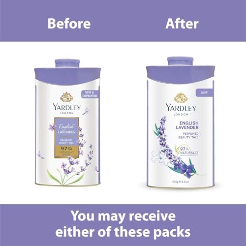 Yardley English Lavender Perfumed Talc - 250g (8.81 oz) - Classic Silky Body Powder - görsel 6