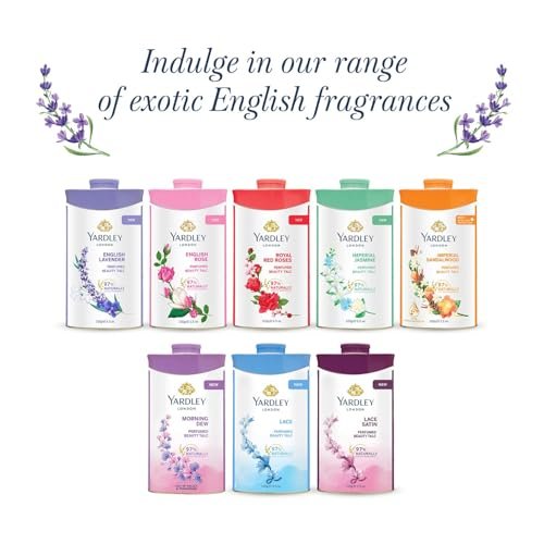 Yardley English Lavender Perfumed Talc - 250g (8.81 oz) - Classic Silky Body Powder - görsel 14