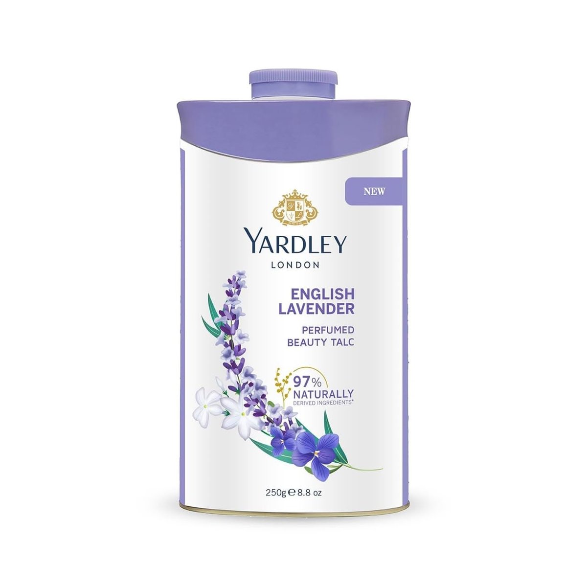 Yardley English Lavender Perfumed Talc - 250g (8.81 oz) - Classic Silky Body Powder - görsel 1