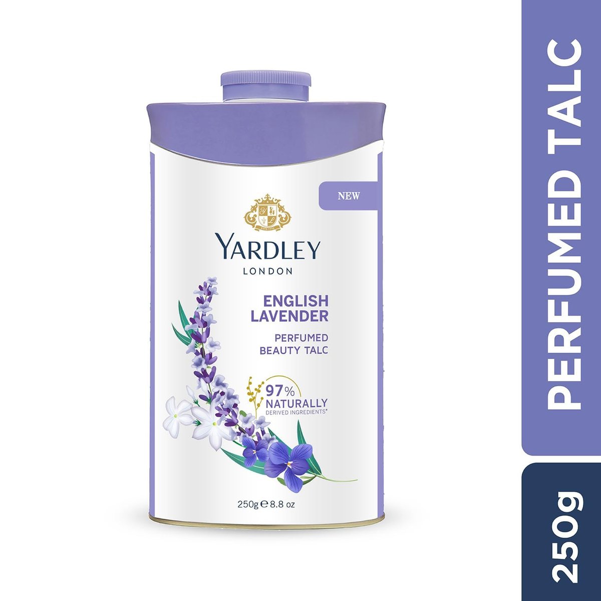 Yardley English Lavender Perfumed Talc - 250g (8.81 oz) - Classic Silky Body Powder - görsel 3