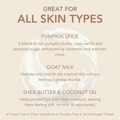 Dionis Goat Milk Caramel Pumpkin Spice Hand Cream & Pumpkin Latte Lip Balm Set